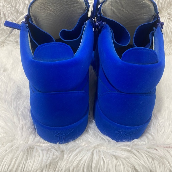 Giuseppe Zanotti Kriss Velvet Sneakers Blue - Picture 10 of 17